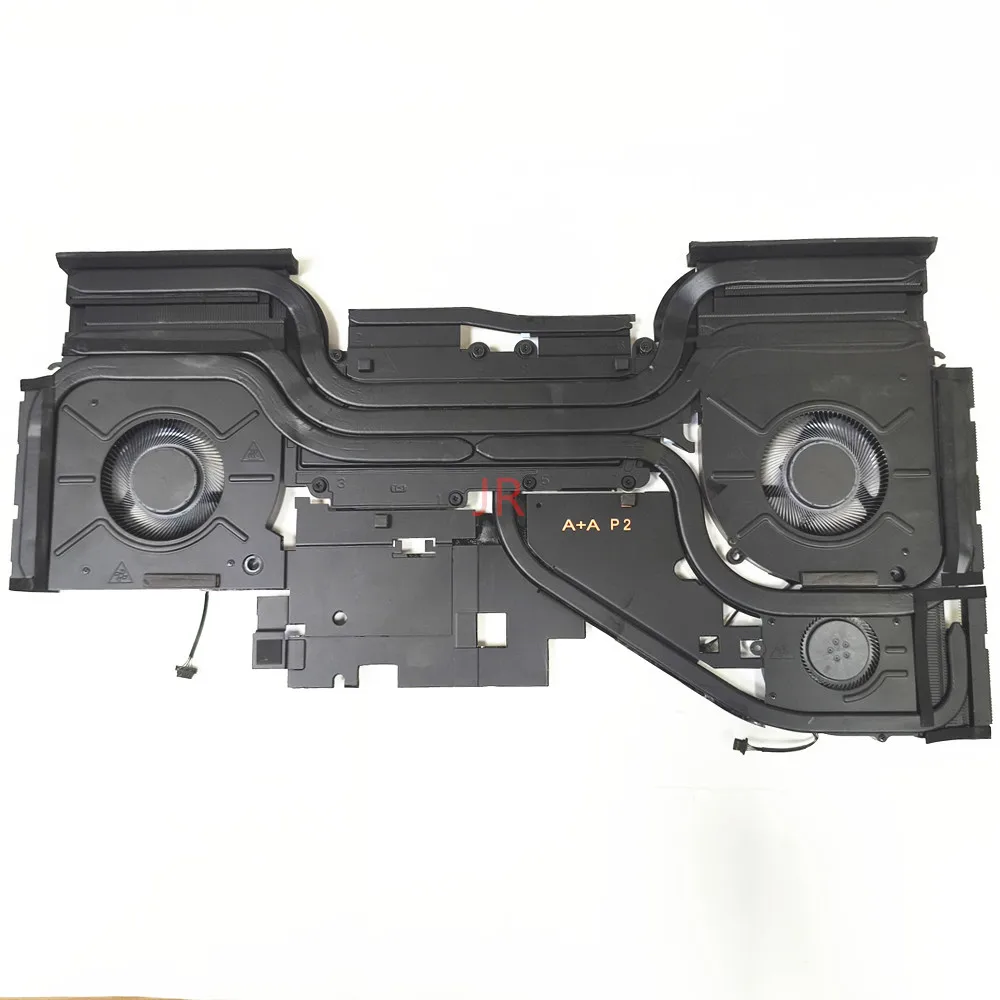 Para Dell Alienware M18 R1 R2 CPU ventilador de refrigeración disipador de calor AMD + AMD P2 disipador de calor A + A P2 CN 0JXX02 JXX02