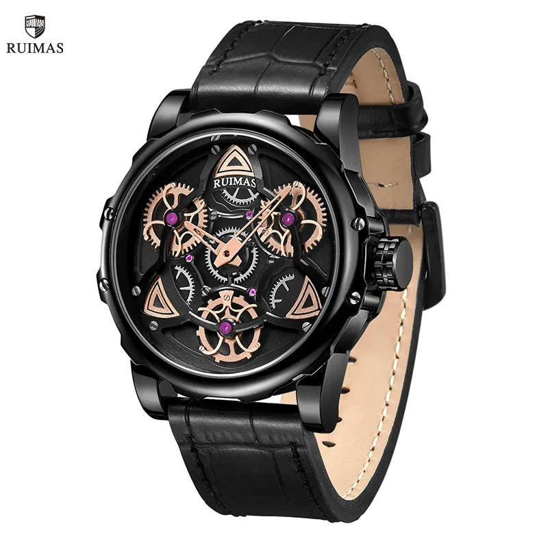 RUIMAS Watches Top Brand Luxury Men Watch Leather Quartz Sport Wrist Watch Waterproof Male Clock Reloj Hombre 526 Casual Watch