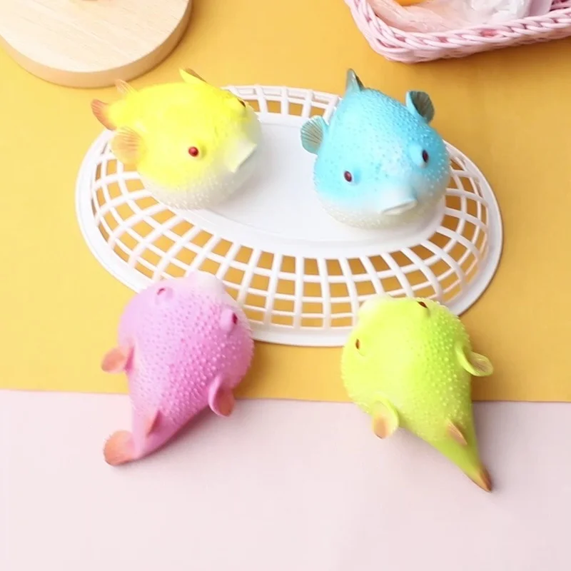 สัตว์น่ารักหยิกเพลงของเล่นปลารูปร่างความเครียดบีบของเล่นสําหรับเด็กผู้ใหญ่ Sensory Decompression ของเล่น