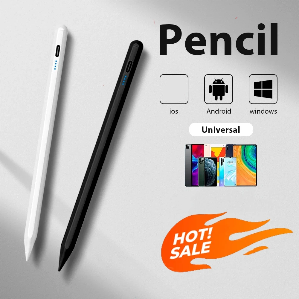 

Universal Stylus For Android Ios Windows Ipad Pencil With Magnetic Adsorption Tablet Accessory For Huawei Xiaomi Samsung Pencil