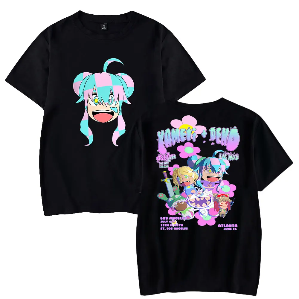 

VTuber Yameii Tshirt Crewneck Short Sleeve Tee Men Women T-shirt Harajuku Streetwear Casual Style Unisex Clothes