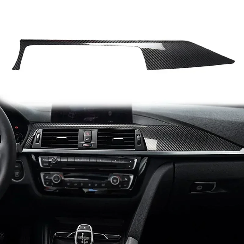 

For BMW 3 Series F30 F31 2012-2019/4 Series F32 F33 2013-2019 Carbon Fiber Center Console Dashboard Panel Cover Trim Accessories