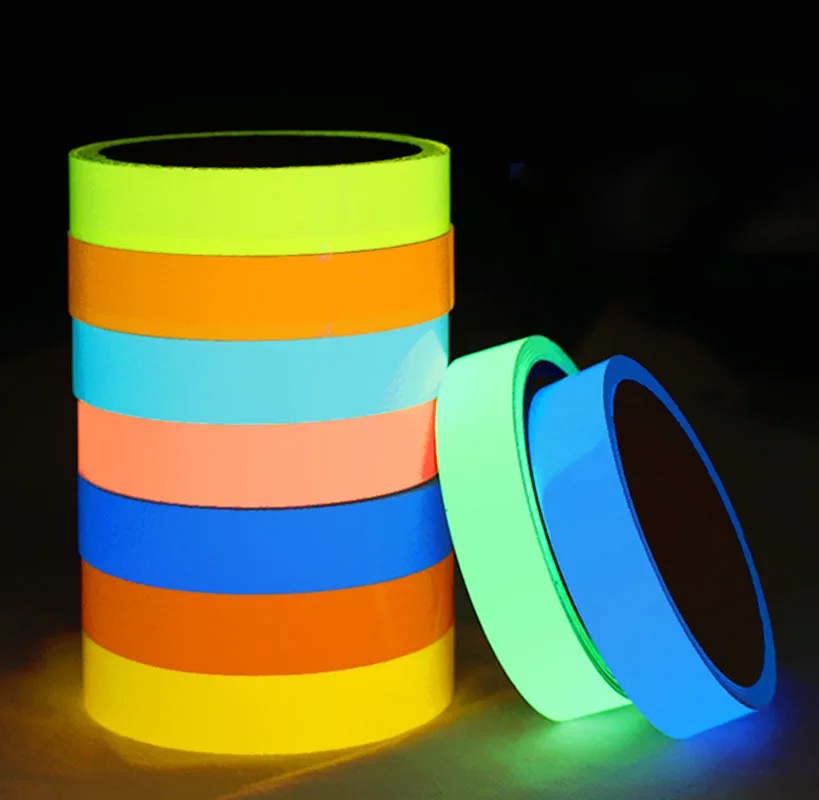 3MLong UV Glow Cotton Tapes Neon Gaffer Party Self Adhesive Luminous Glowing Reactive Cloth Stage Prop Wedding Home Decoration