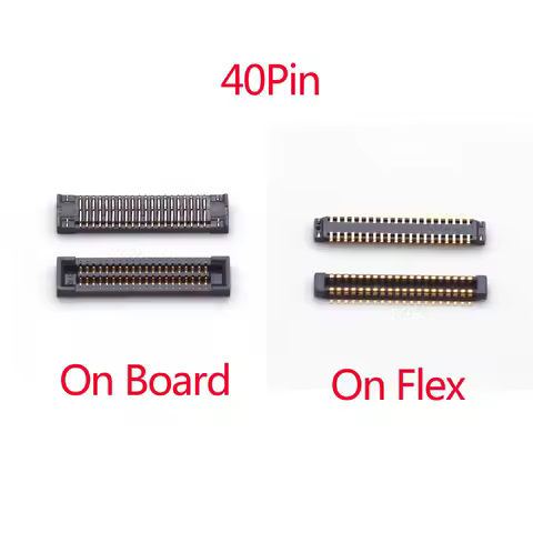 10Pcs 40pin LCD Display FPC Connector On Board Screen Flex Plug Port For Samsung Galaxy A10S A107 A20S A207 G6200 A6S A22 5G