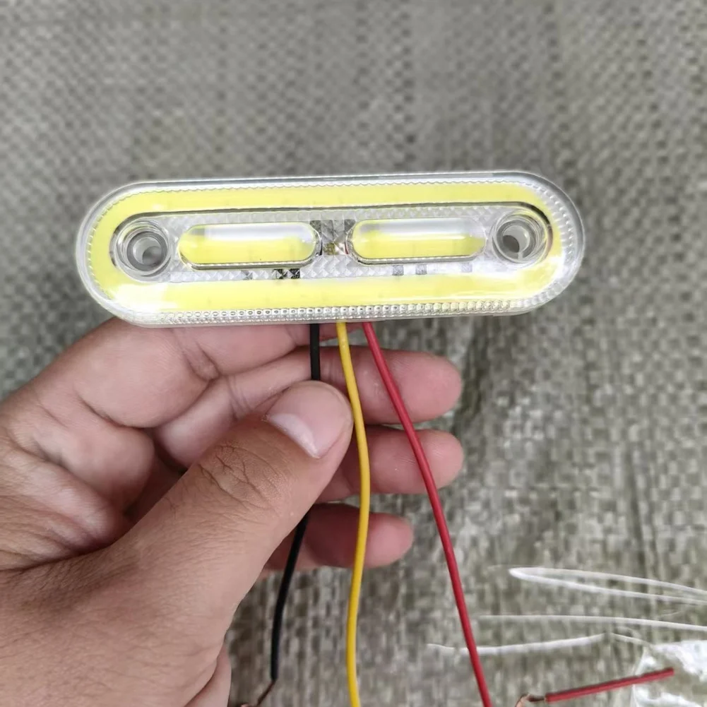 

Боковой габаритный светодиодный указатель поворота COB 24 В для грузовика, автобуса, постоянного или вспышки режимов, 8,8x2,5 см, янтарный, красный, синий, зеленый