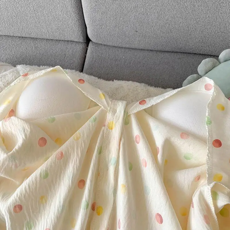 ملابس منزلية غير رسمية ملابس منزلية عصرية عبر الحدود ملابس نوم للبيع بالجملة للفتيات طقم بيجامة مثير قطعة نسائية طقم ملابس نسائي #3