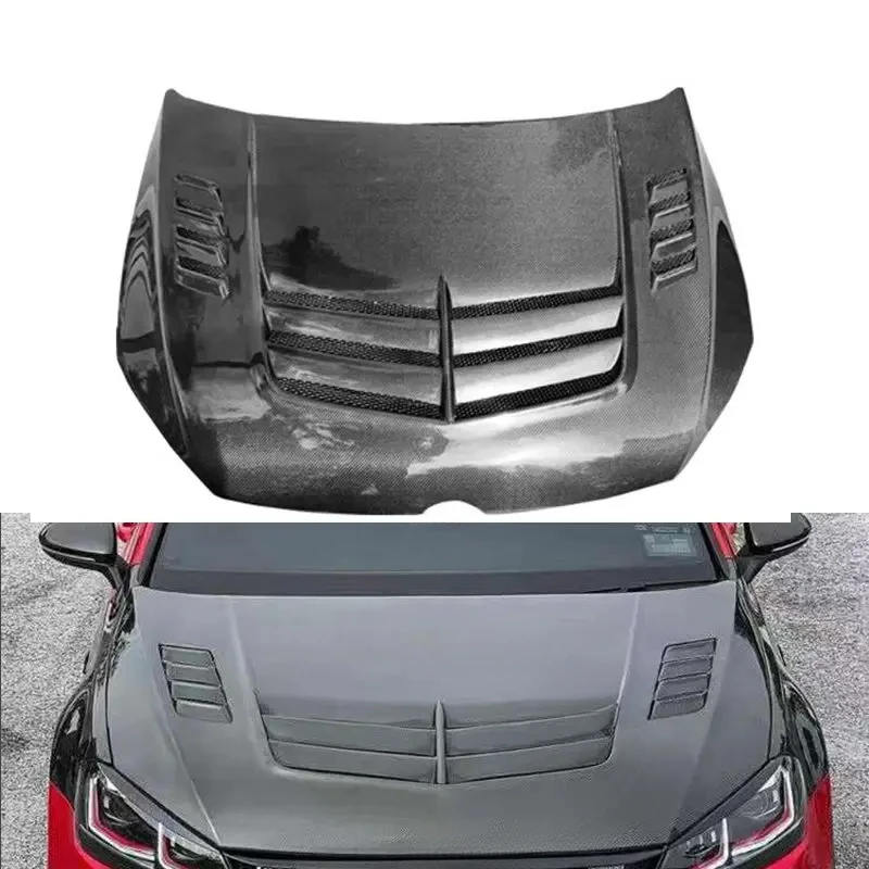 Style Carbon Fiber Fibre Front Engine Hood Bonnet For VW Golf 7 MK7 volkswagen gti 2014-2020,100% tested well