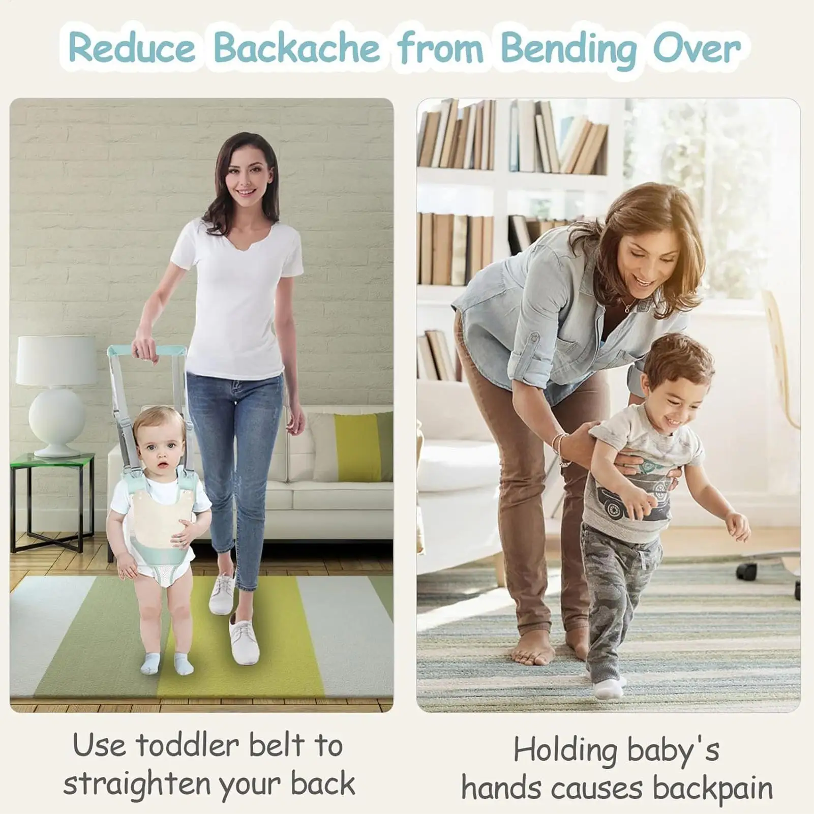 Imbracatura da passeggio per bambini Walker per bambini portatile Aiutante Sicurezza traspirante Per bambini Per centri di asilo nido Giochi all'aperto a casa precoce