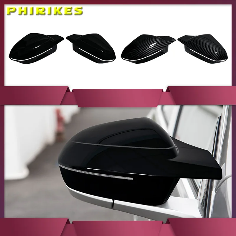 

Side Wing Rearview Mirror Cover Cap For BMW 7 I7 I5 5 Series G60 G61 G68 G70 G90 2023-2024 M3 Carbon /Black high quality types
