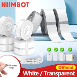 Niimbot Transparents Clear Pure White Thermal Label Sticker Paper Roll Self-Adhesive Barcode Price Name Printing for D11 D110