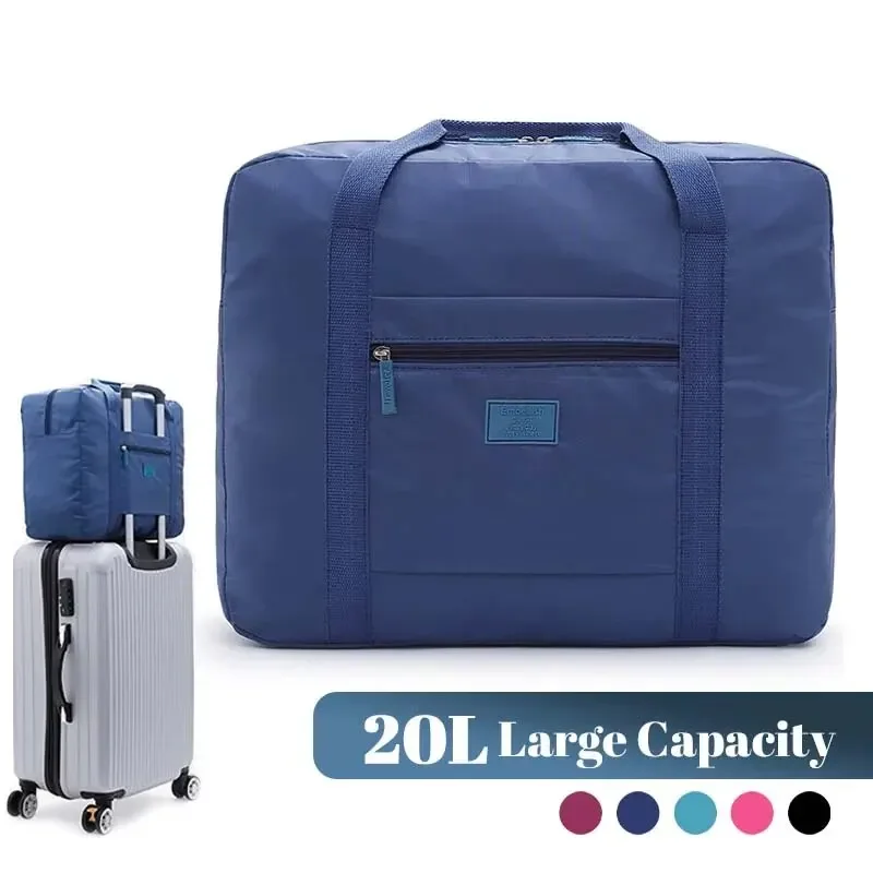 

Lightweight Foldable Travel Duffel Bag: Unisex Tote Carry-On Luggage for Weekenders & Overnight Stays