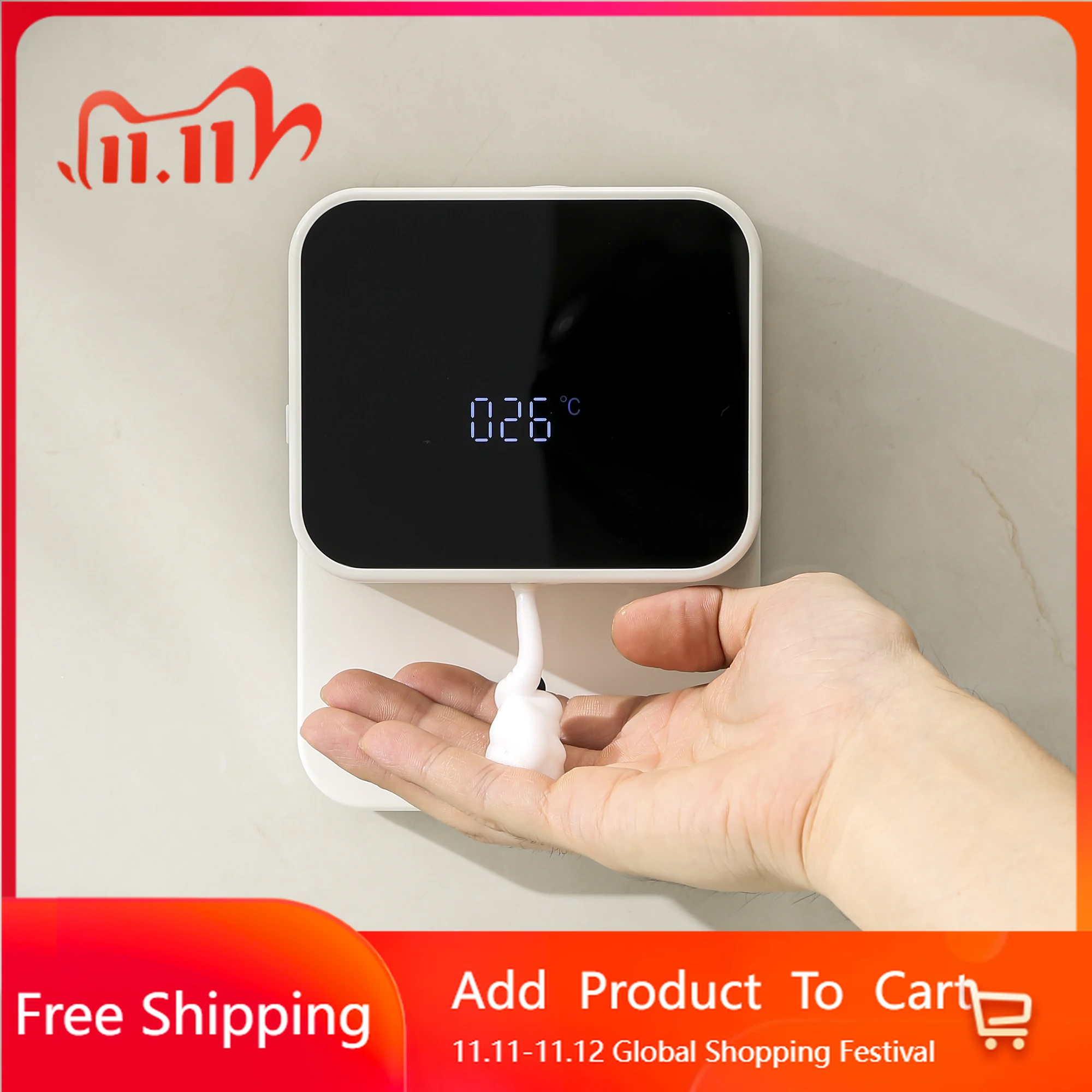 

Quality Automatic Soap Dispensers Electronic Smart Wall Mounted Black Soap Dispensers High End Modern Jabonera Room Furniture