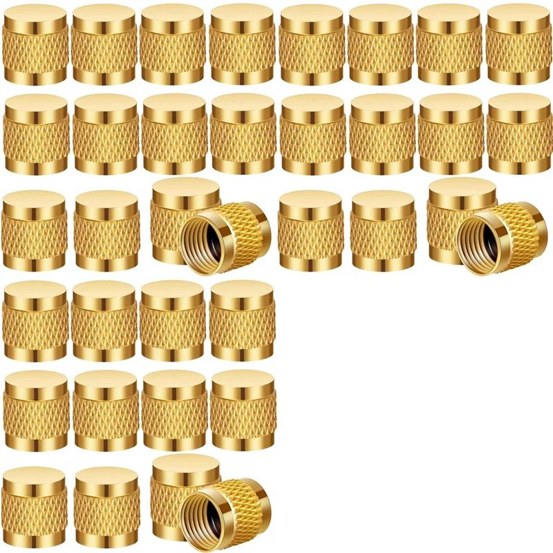 

A74E-1/4 Flare Cover, Round Brass With Neoprene O-Ring Seal, HVAC Valve Cover, Refrigerant Lock Cover, HVAC Lock Cover 30PCS