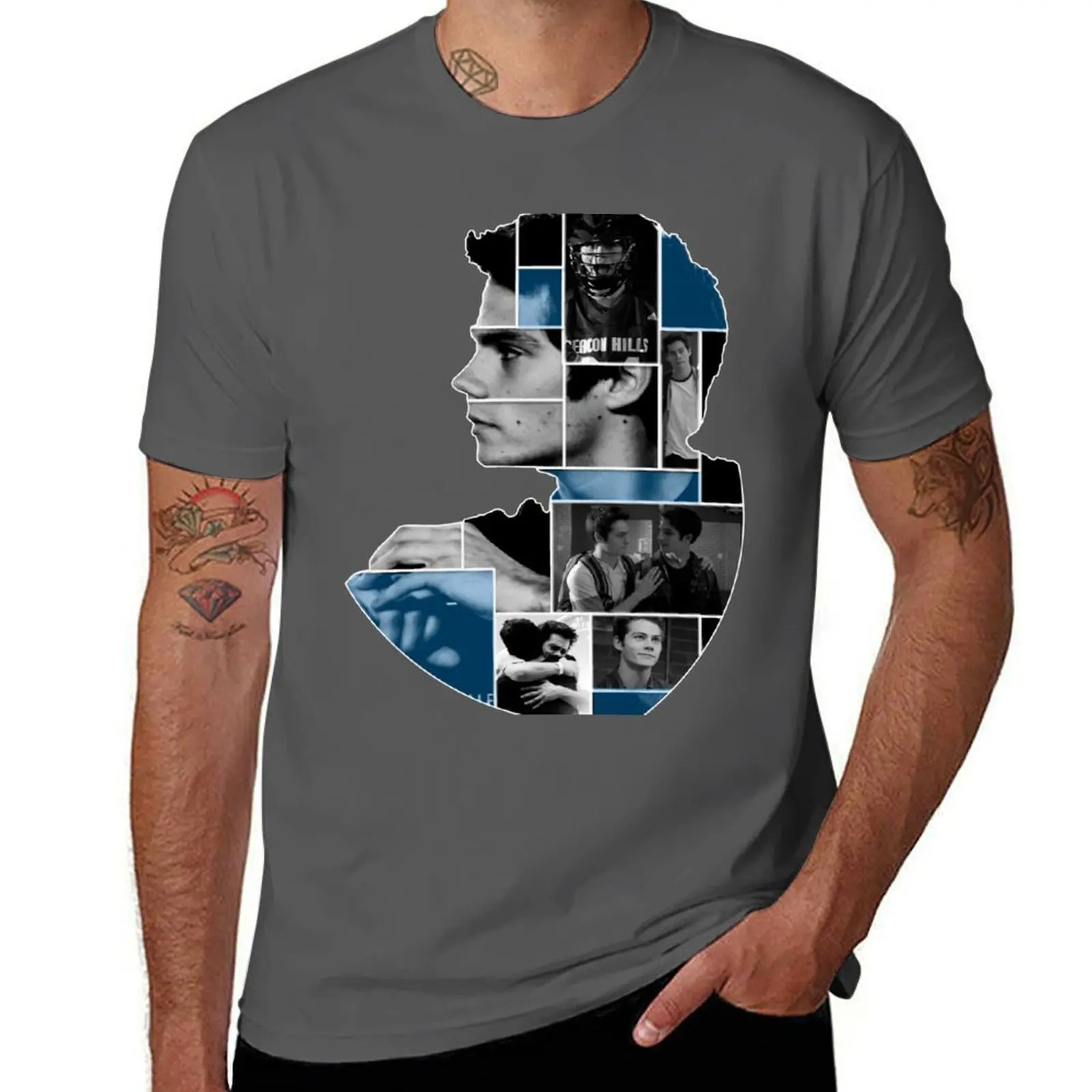 

Dylan Brien O Squares T-Shirt Work Wear Breathable Tee