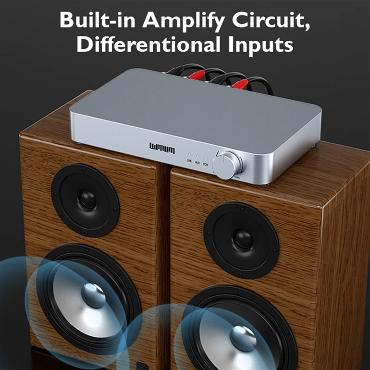 POP-lHIFI Stereo digitale eindversterker Hi-Fi Klasse D digitale versterker Audioversterker naar Bluetooth DAC en audio