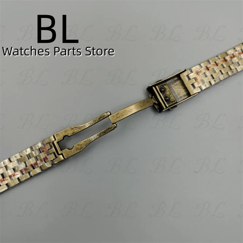 BLIGER 20mm Bronze Brushed Pilot Watch Band 904L Stainless Steel Folding Buckle Strap Fit For BLIGER 36mm 39mm Pilot Watch Cases