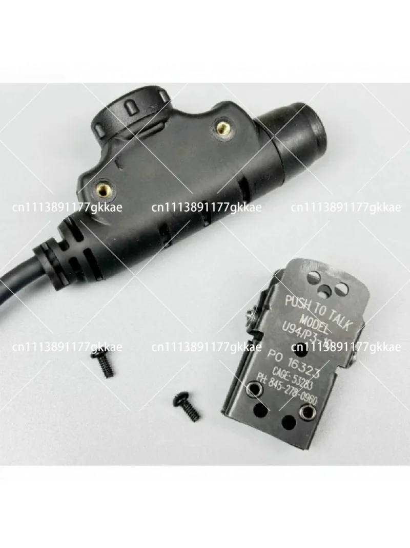 6-Pin PTT Soft Rubber Waterproof Interface for Two-Way Radio Accessories