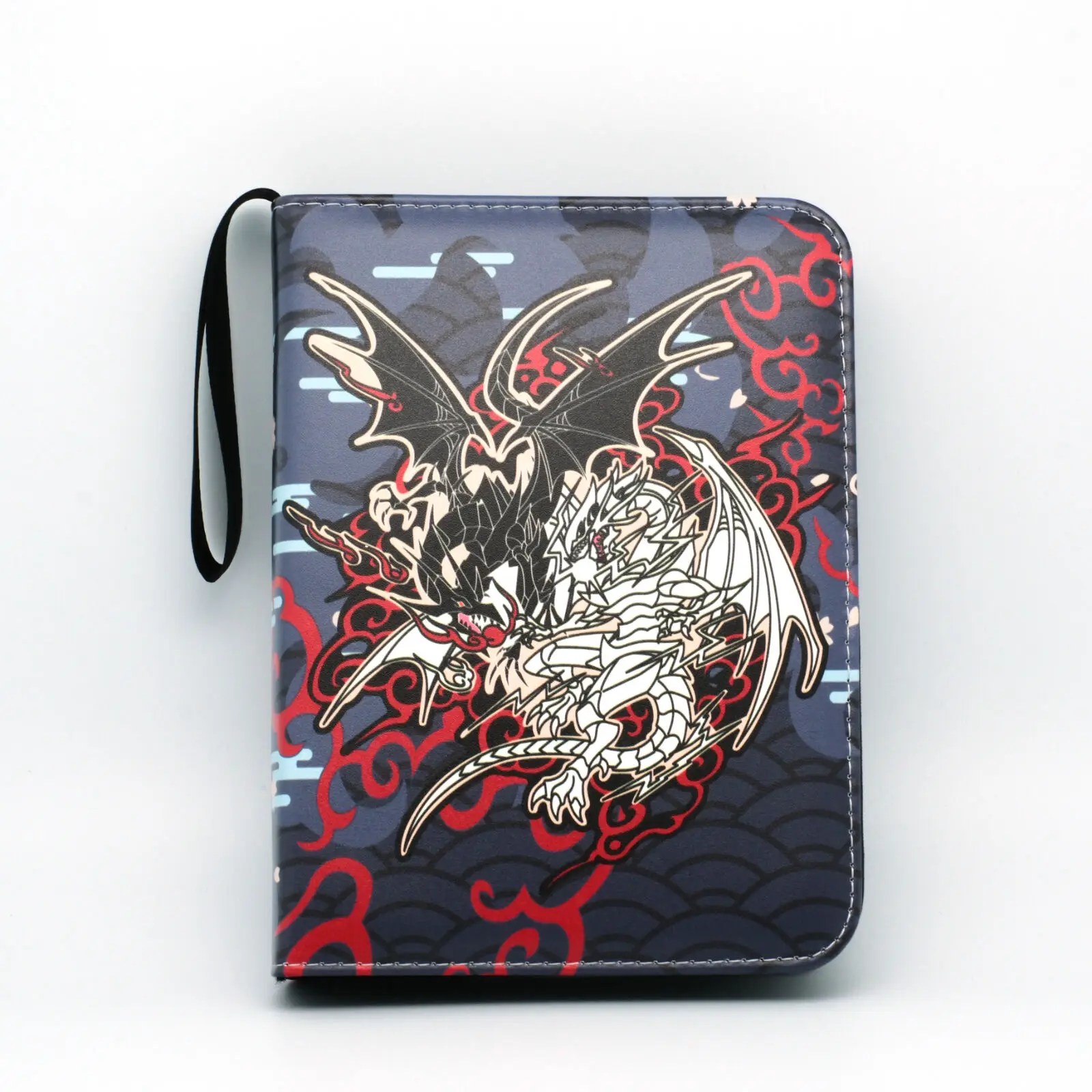 Yugioh TCG GAME Card Binder Yu-Gi-Oh Red-Eyes Black Dragon Cards Holder Album 4-Pocket Trading Card Game Collection Card Holder