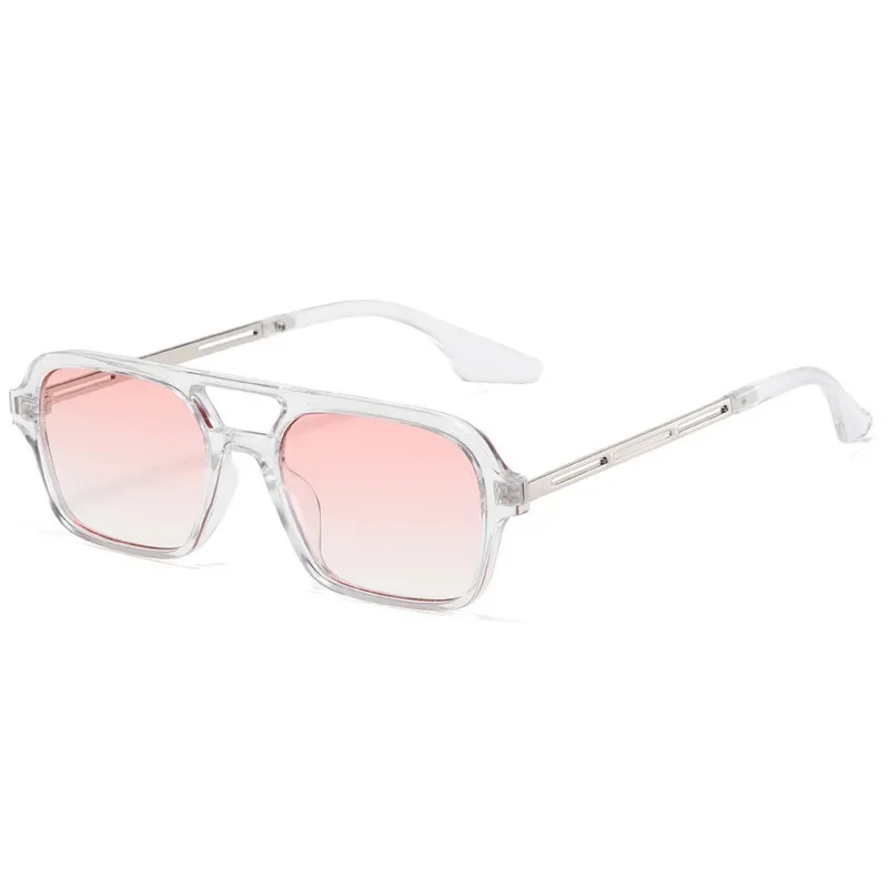 Rectangle Fishing Sunglasses Women Blue Shades for Wome Double Beam Square Sun Glasses