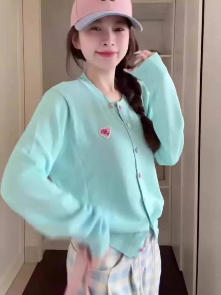 

Очень большой корейский вязаный открытый кардиган с длинным светом 300 кауэ, осень-зима, ленивый Sle Dopne, верхняя одежда, свит...