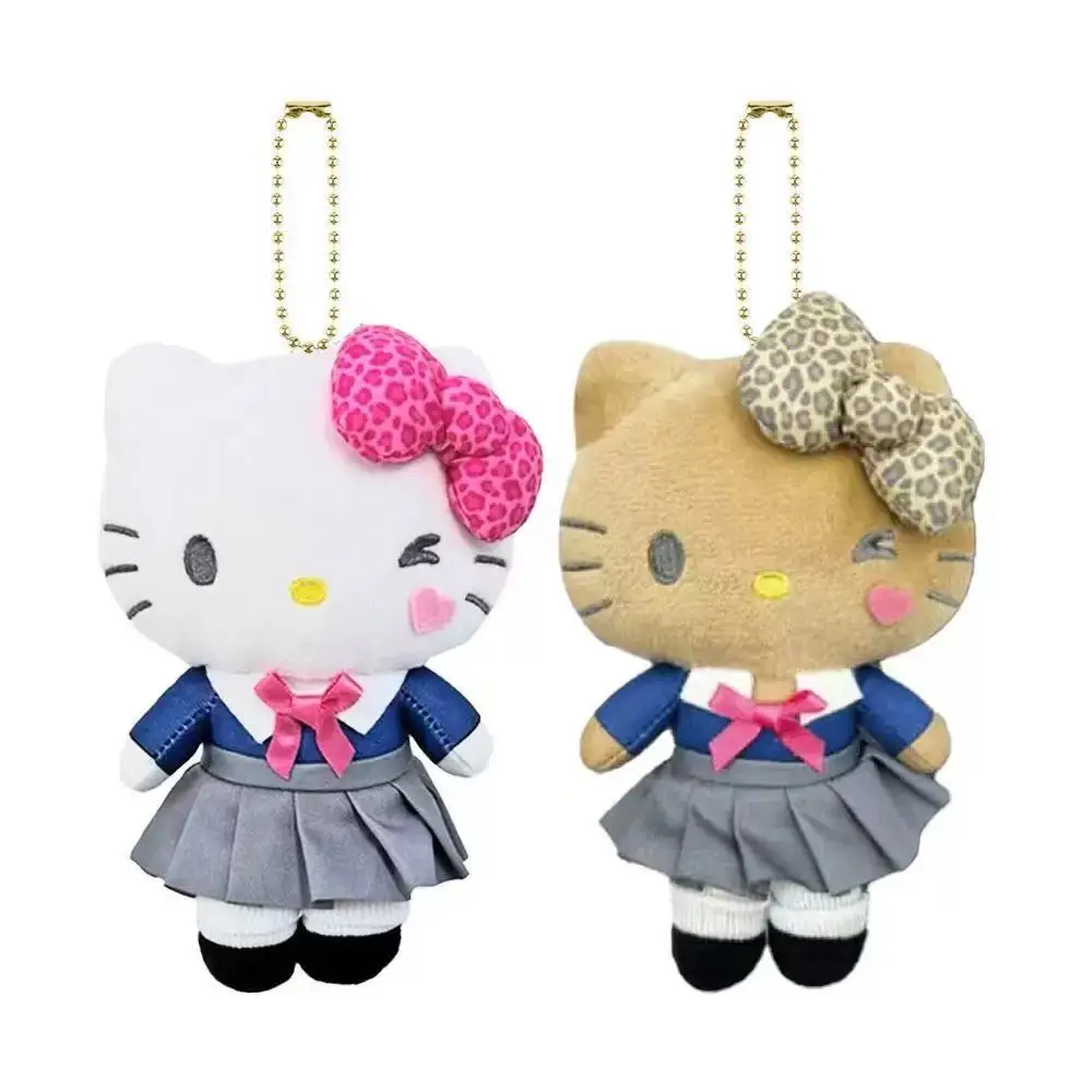 

Униформа с героями мультфильмов «Hello Kitty», популярная плюшевая кукла Kt, кулон, аниме, девчачье сердце, милый плюшевый брелок, подарок для девочек