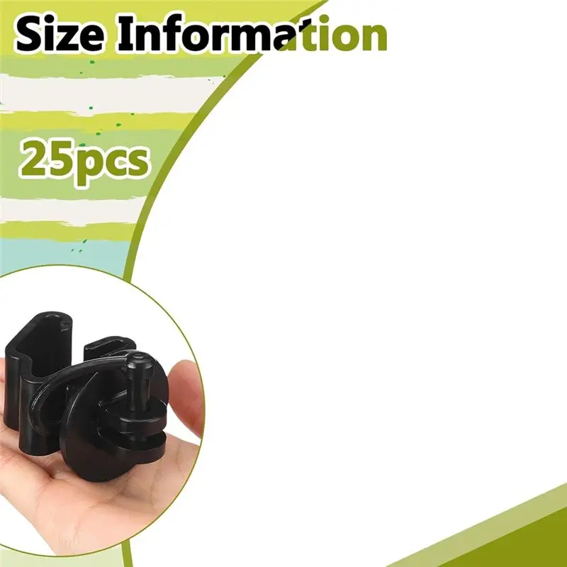 ABWR-25Pcs Z Pin Lock T Post Insulator Black Z Post Insulator T Post Pin Lock Insulator For Farmers And Ranchers