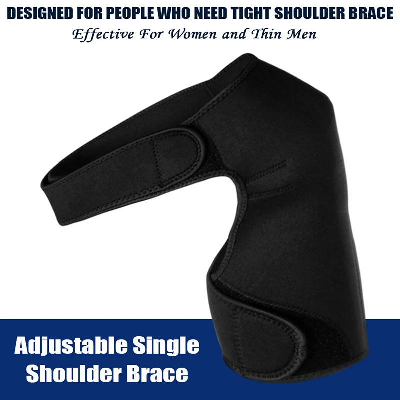 Adjustable Shoulder Brace Men/Women Gym Sports Care Single Shoulder Support Back Brace Guard Strap Wrap Belt Band Pad Breathable