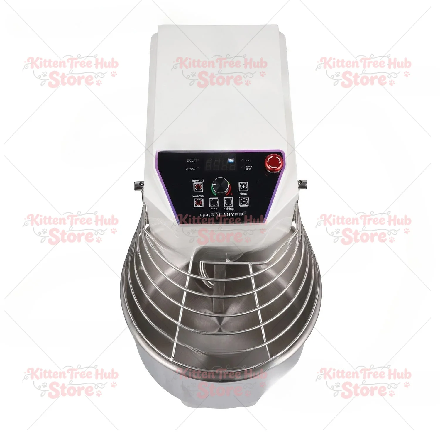 10 Liters Dough Mixing Machine Kitchen Spiral Dough Flour Mixer Kneading Machine Touch Screen Panel Easy Operation