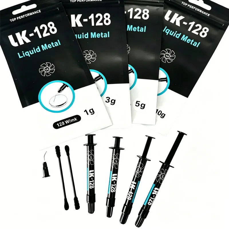 LK-128 Flüssigmetall-Wärmeleitpaste mit hoher Wärmeleitfähigkeit für CPU, GPU, Laptop, PS5, Desktop-Kühlung und Wärmeableitung – Detail 1