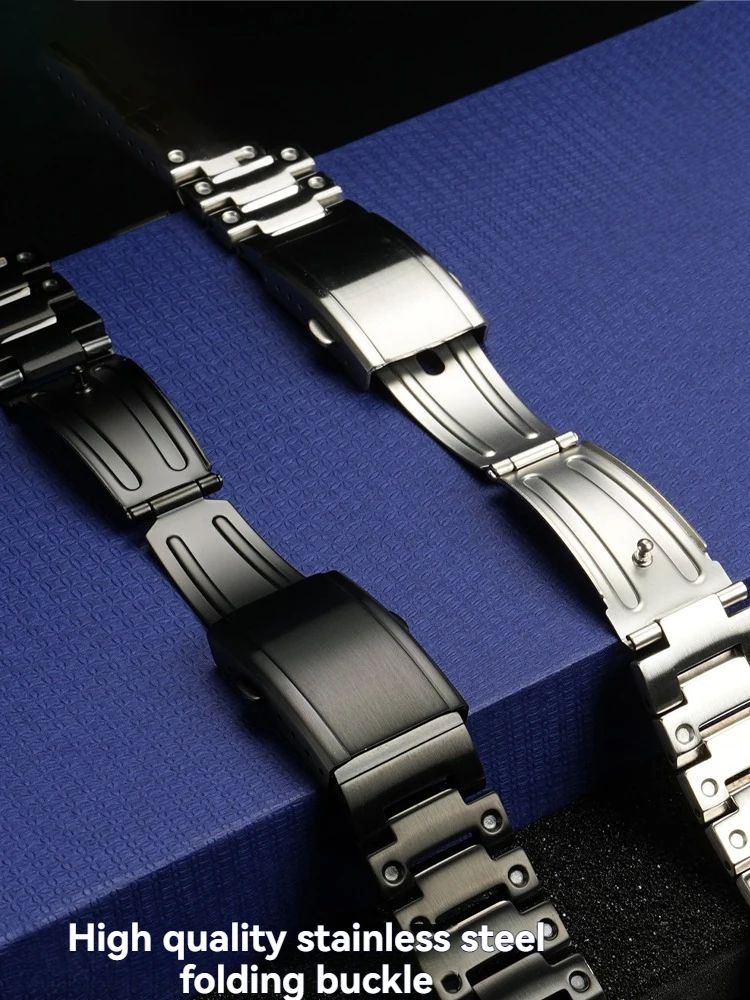 dw-h5600 cinturino per orologio in metallo + cassa dell'orologio per Casio G-SHOCK DW-H5600 modifica cinturino da uomo in acciaio inossidabile oro nero + custodia 18mm