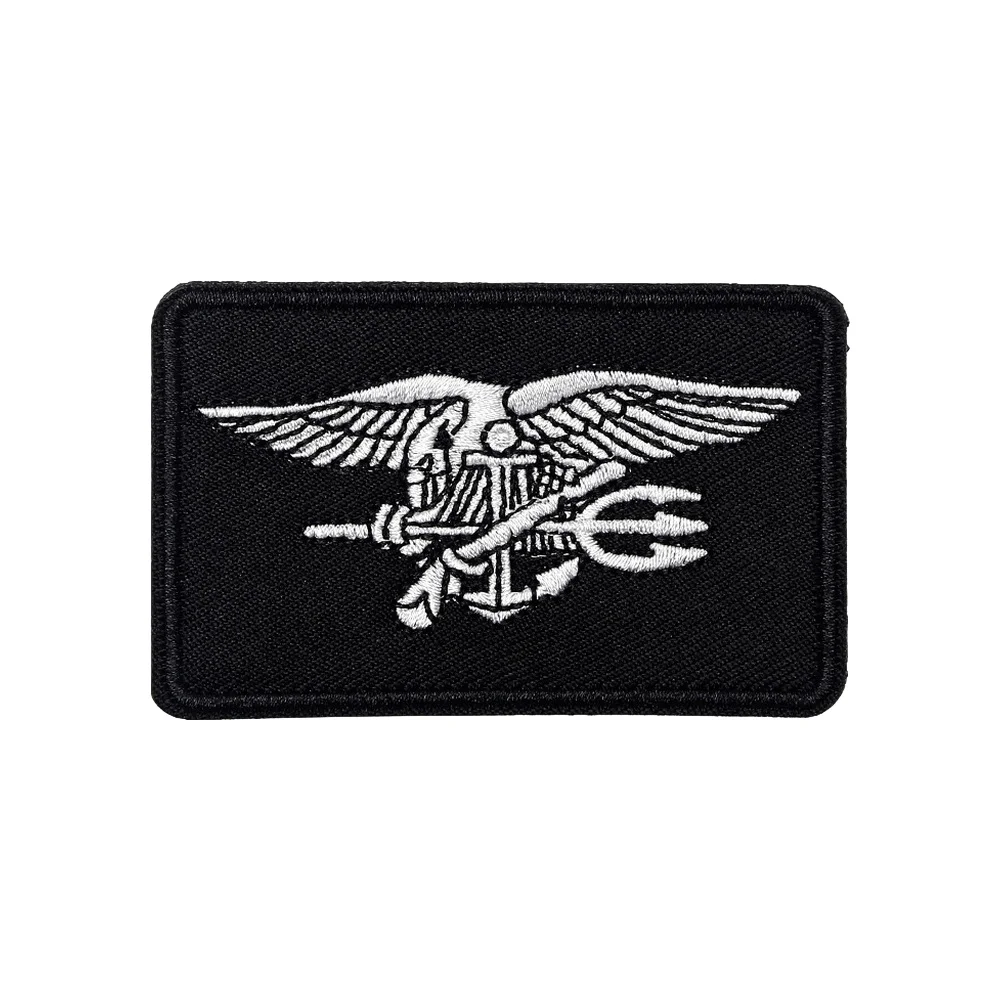 US NAVY SEAL TRIDENT SWAT EAGLE Tactical Patch Fun Quote Meme  Military Badge Hook Loop for Backpack DIY Jeans Cap