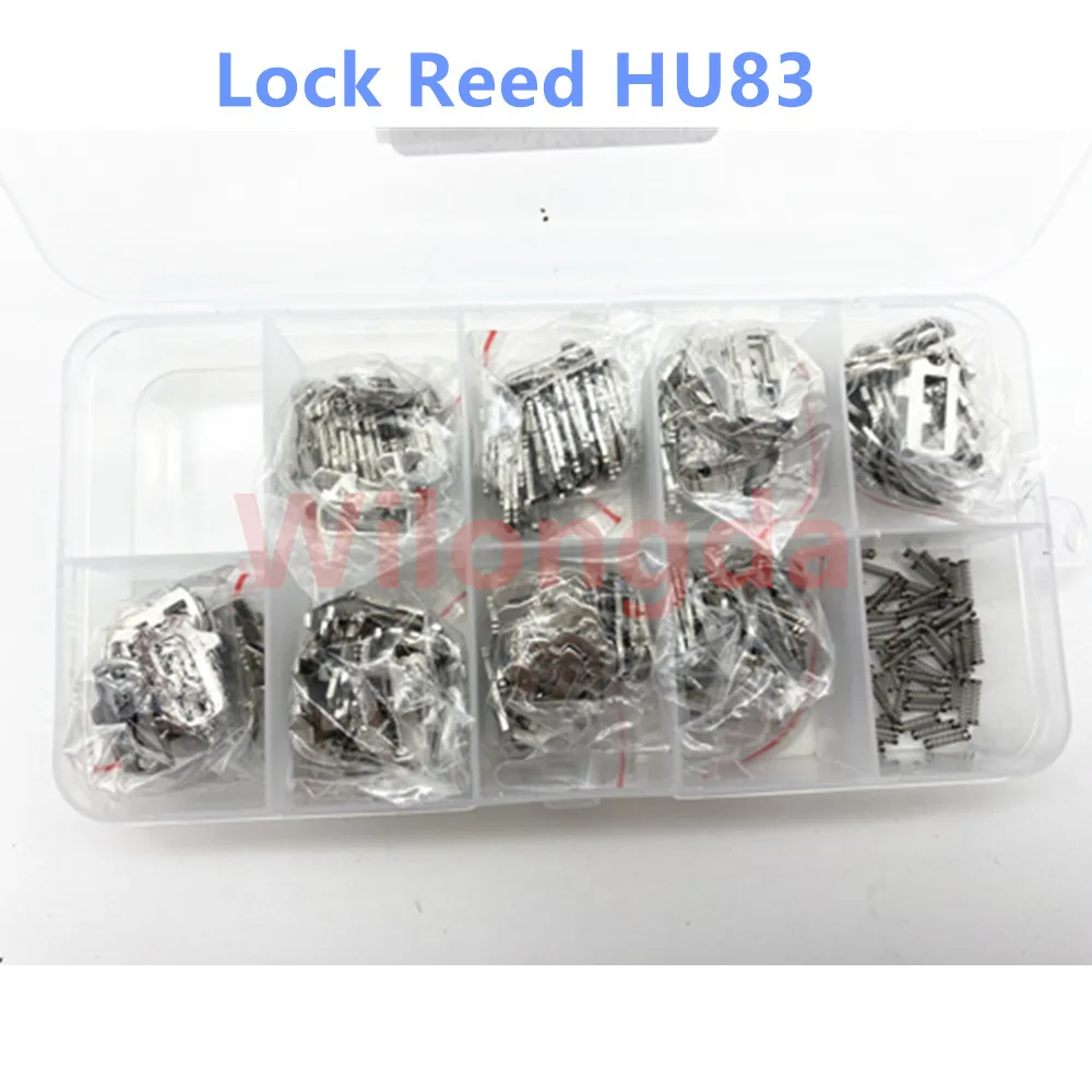 

200pcs/lot Car Lock Reed HU83 Plate For peugeot for citroen Plate NO 1.2.3.4,11.12.13.14 Each 25pcs For peugeot for citroen Lock