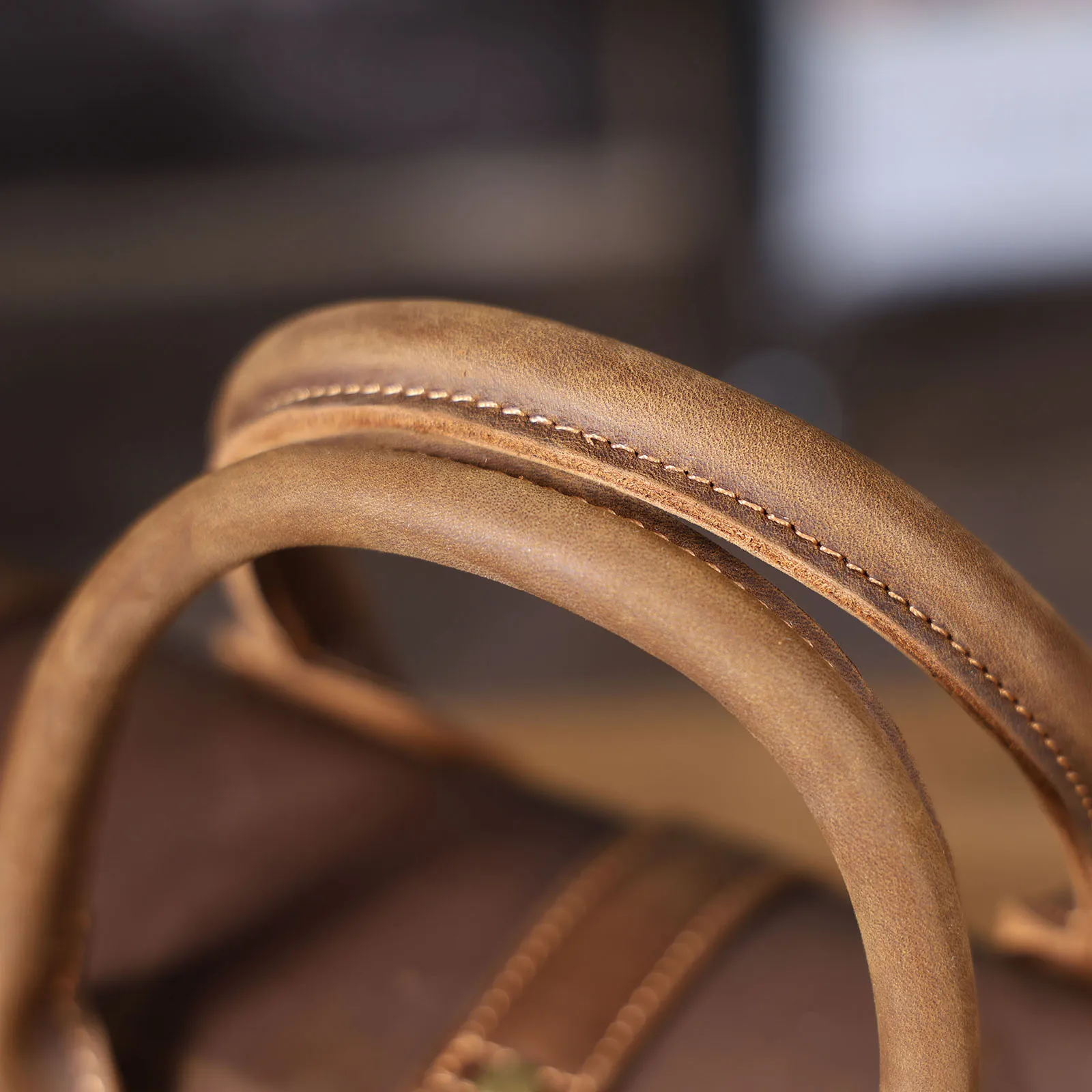 Vintage Echtleder-Reisetasche für Herren, Große Kapazität, Leder-Sporttasche, Klassischer Stil, Wochenendtasche, Übernachtungstasche – Detail 27
