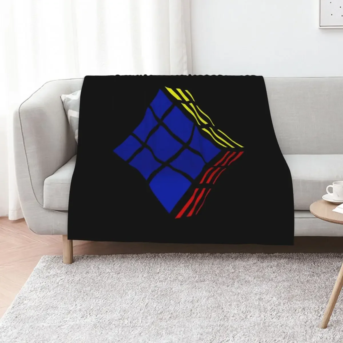 

A Strange Cube Throw Blanket Bed covers blankets and throws Furry Luxury Blankets