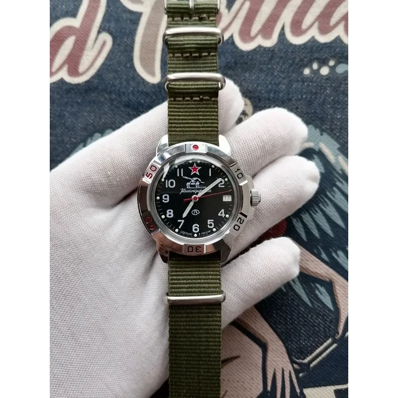 Reloj militar Commander Manual Reloj mecánico para hombre Deportes Impermeable Luminoso