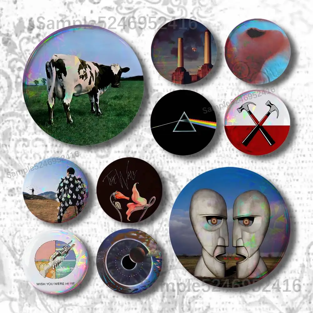 P-Pink The Wall F-Floyd Creature Button Pin Collar Brooch Creative Clothes Jewelry Decor Metal Gift Hat Badge Lapel