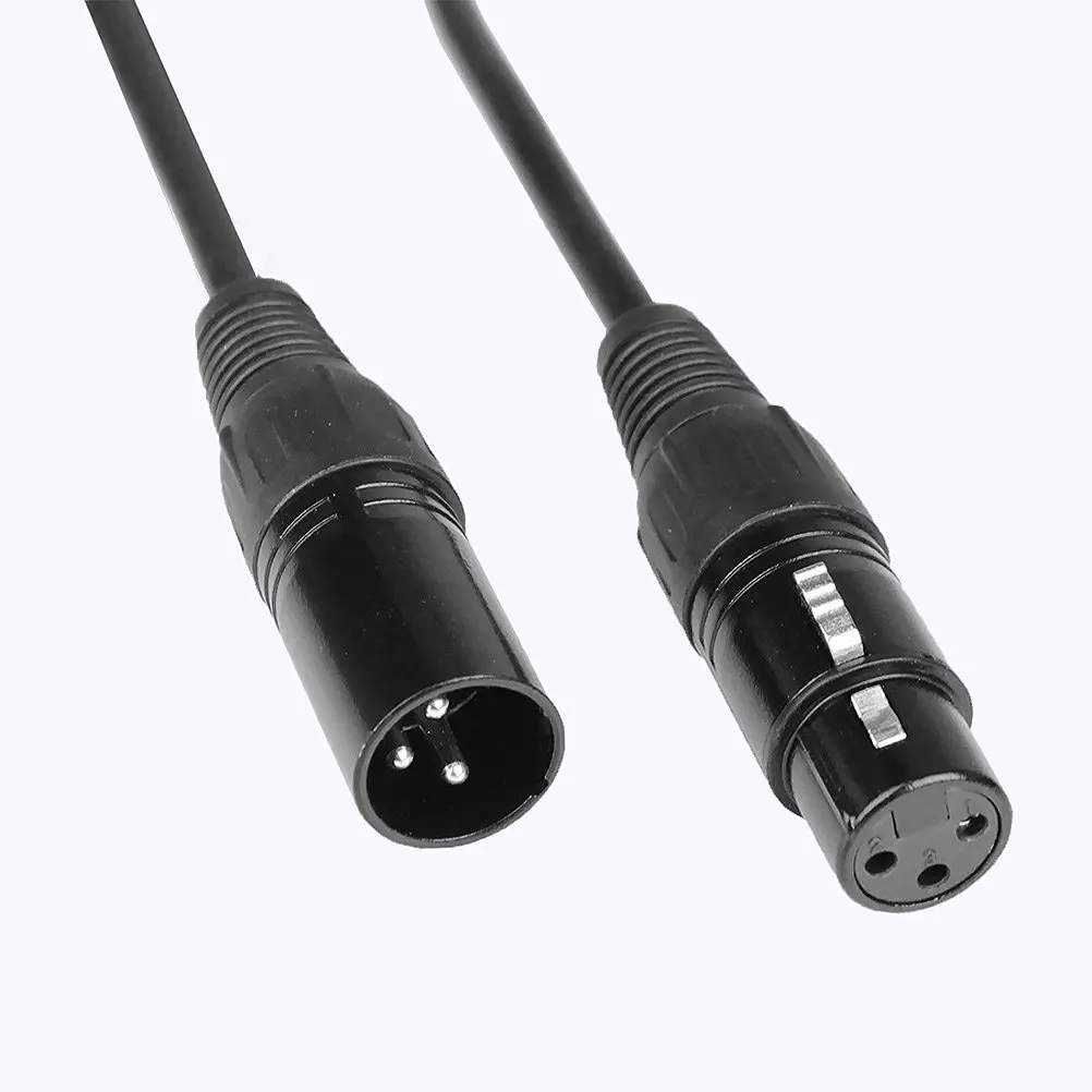 4Pcs Dmx512 Signal Wire 3 Pin Xlr Male to Female Studio Grade Microphone Cable for Stage Lighting Dj Equipment
