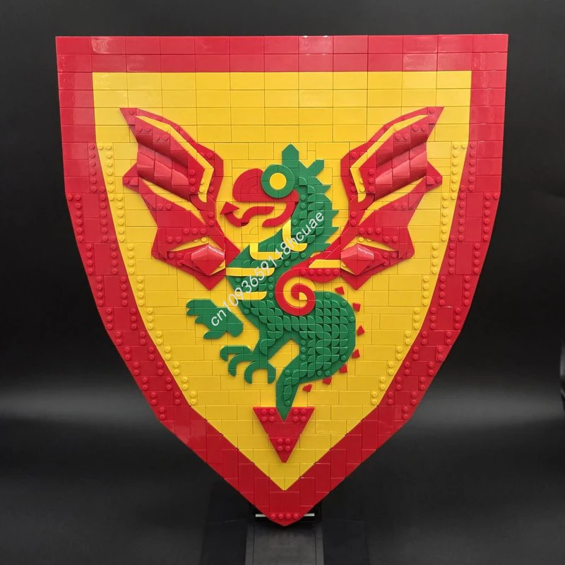

1530PCS MOC Dragon Knights Shield Premium Fantasy Armor DIY Model Building Blocks Birthday Toys Gift