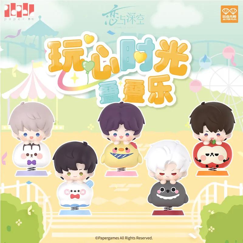 

Love and Deepspace Playful Time Series Stacking Toys Blind Box Cute Anime Game Figure Collection Mystery Box Desktop Ornament