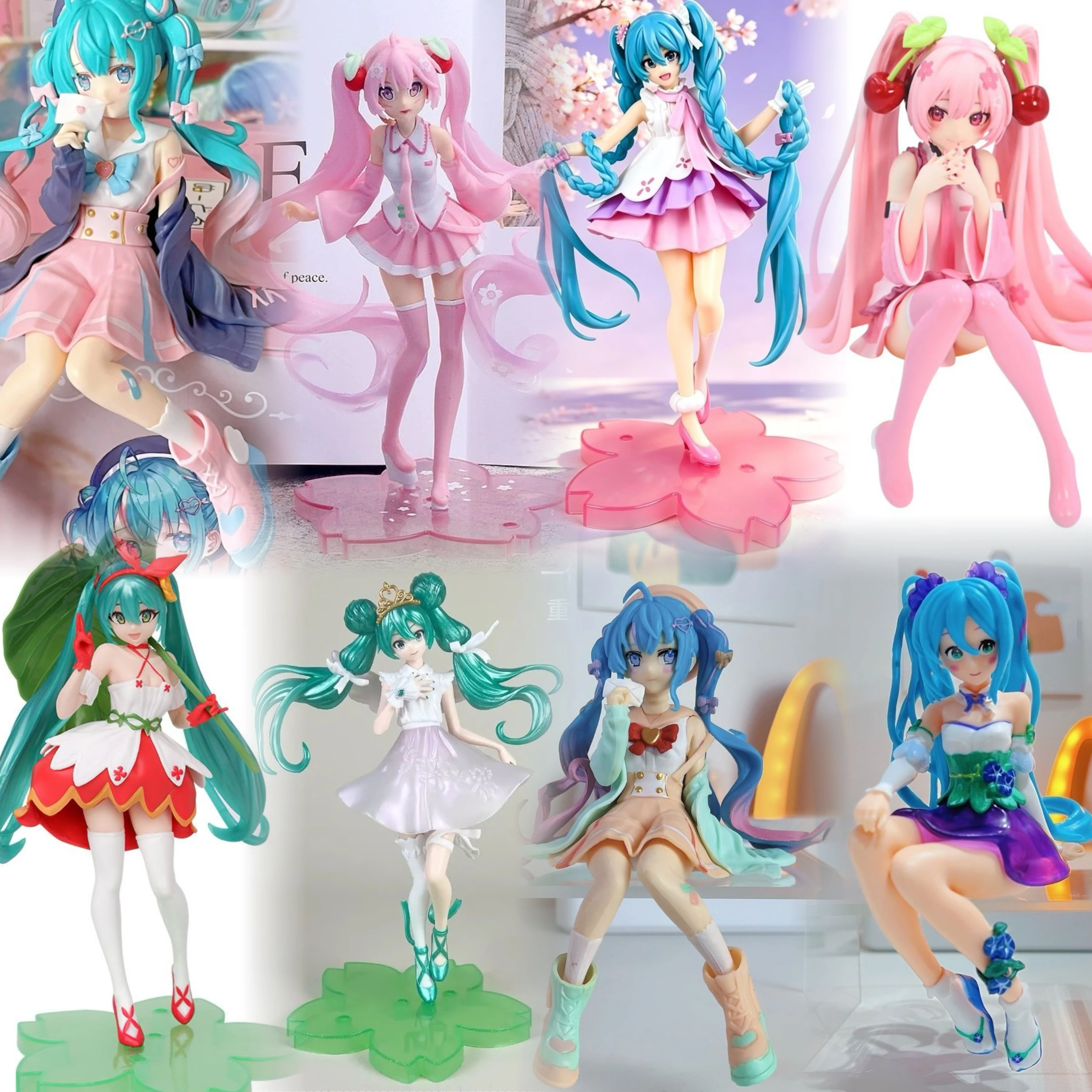 

Hatsune Miku，Anime Figures Anime Movie Series Character Toys, Family Decorations, Collectible Gifts , Model Manga，Halloween Gift