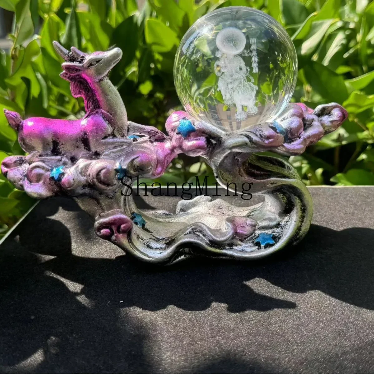 

CL resin Yunlu ornament creative ornament, crystal ball base ornament landscaping decoration