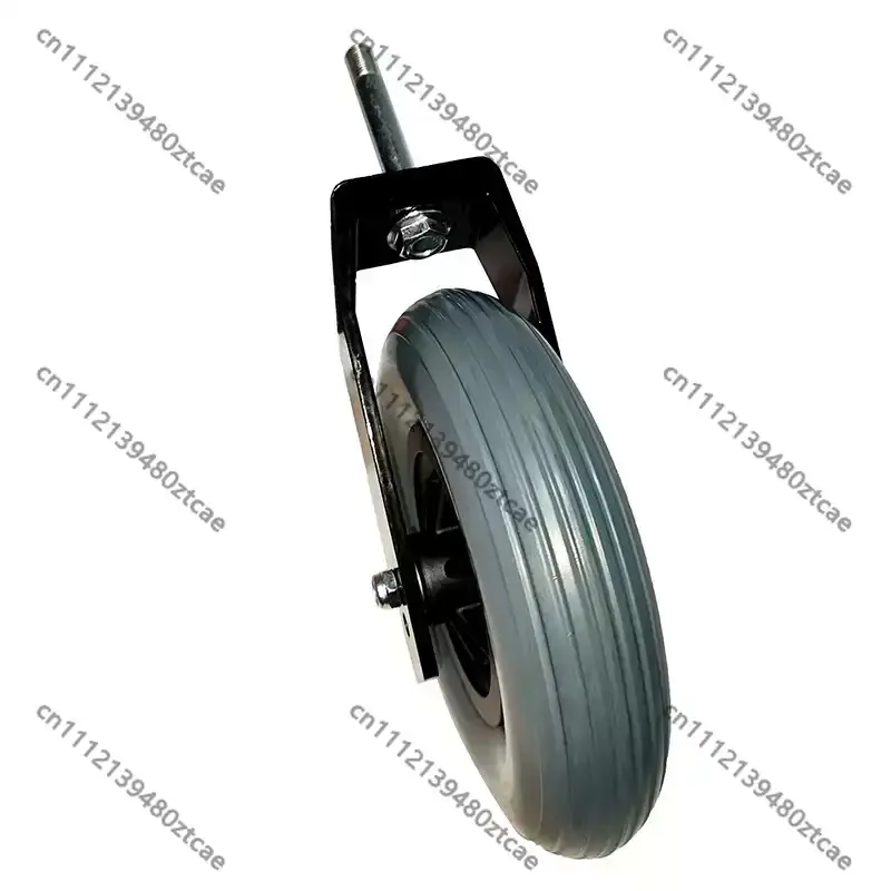 8 Inch PU Solid Caster Wheel With Fork For Office Chair & Electric Wheelchair Front Roller