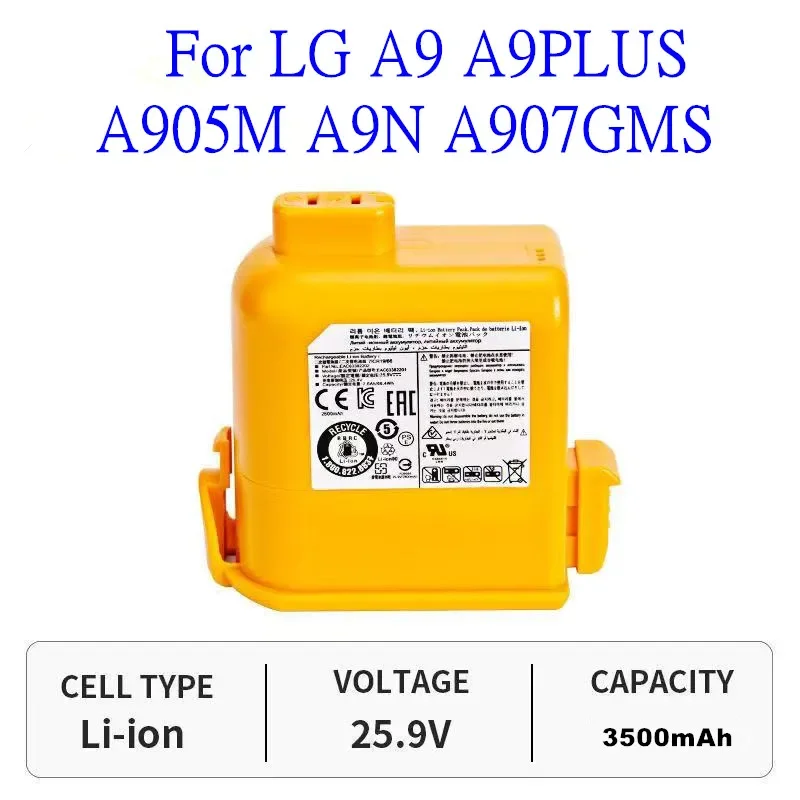 

Совершенно новый. Для LG A9 A905M A907GMS A905RM A958SA A9PLUS A9EAC63758601 A9M A9MAX A9N A9Plus. Аккумулятор для пылесоса