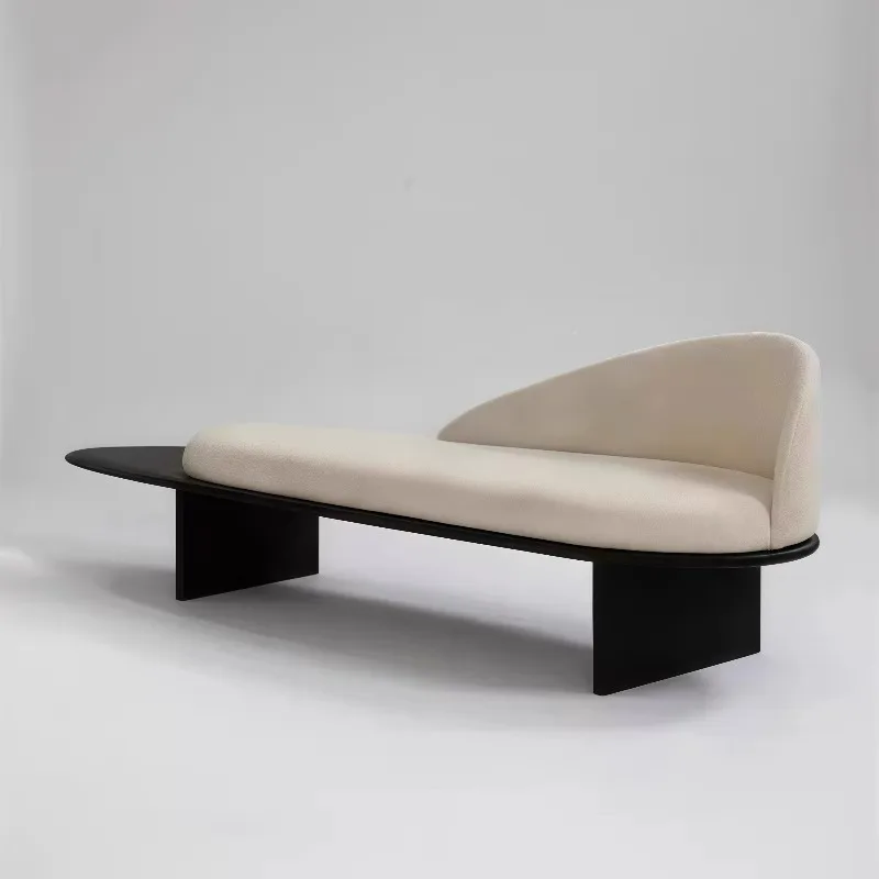 Nordic wabi-sabi wind home living room princess sofa, bed and breakfast club cafe booth designer