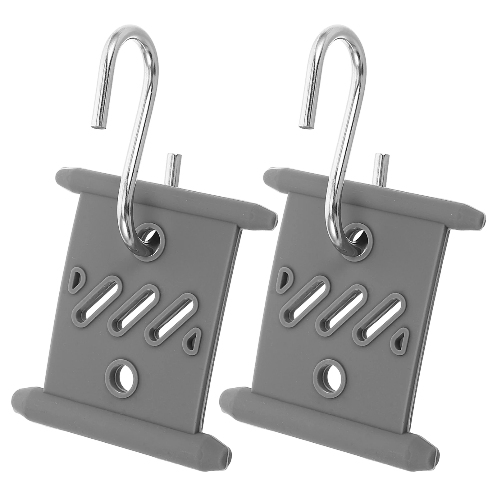 

2pcs Awning Accessories Camper Hooks Hangers Double Sided Metal Light Clips for RV Canopy Durable Waterproof for Outside