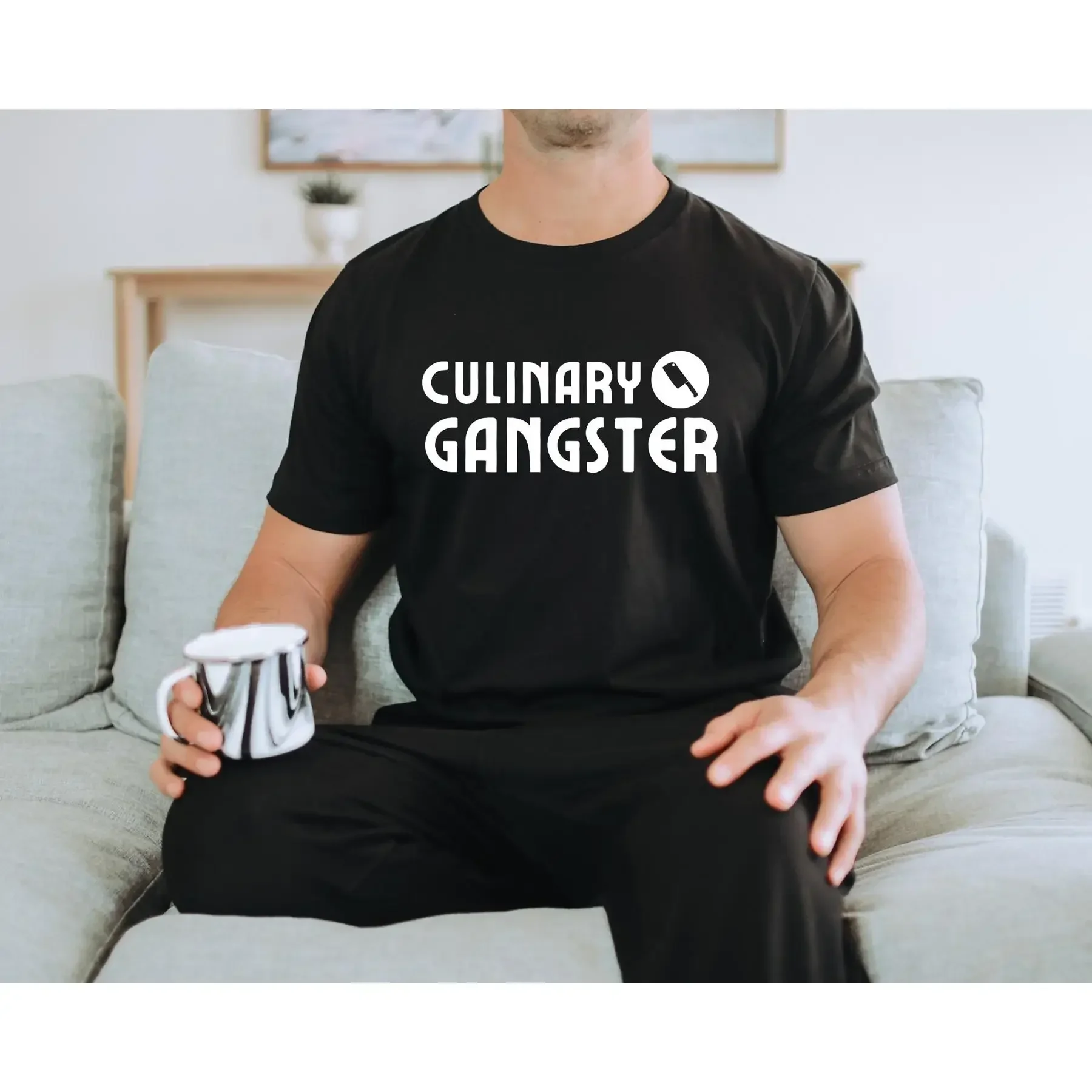 Culinary Gangster T Shirt Chef Funny Foodie Baking Cooking Teacher Dad Shirte