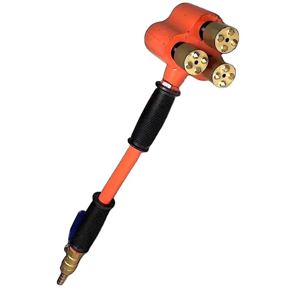 Triple Head Hand Held Air Scabbler Texturing Tool for Large Slab Parking Deck Bushhammer