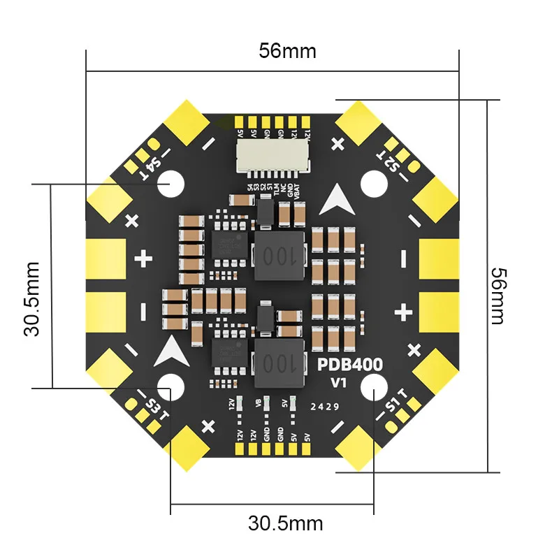Aocoda-RC PDB400 8S/12S 400A PDB Or PDB600 8S 600A Distribution Board For RC Quadcopter/Mulitcopter Parts