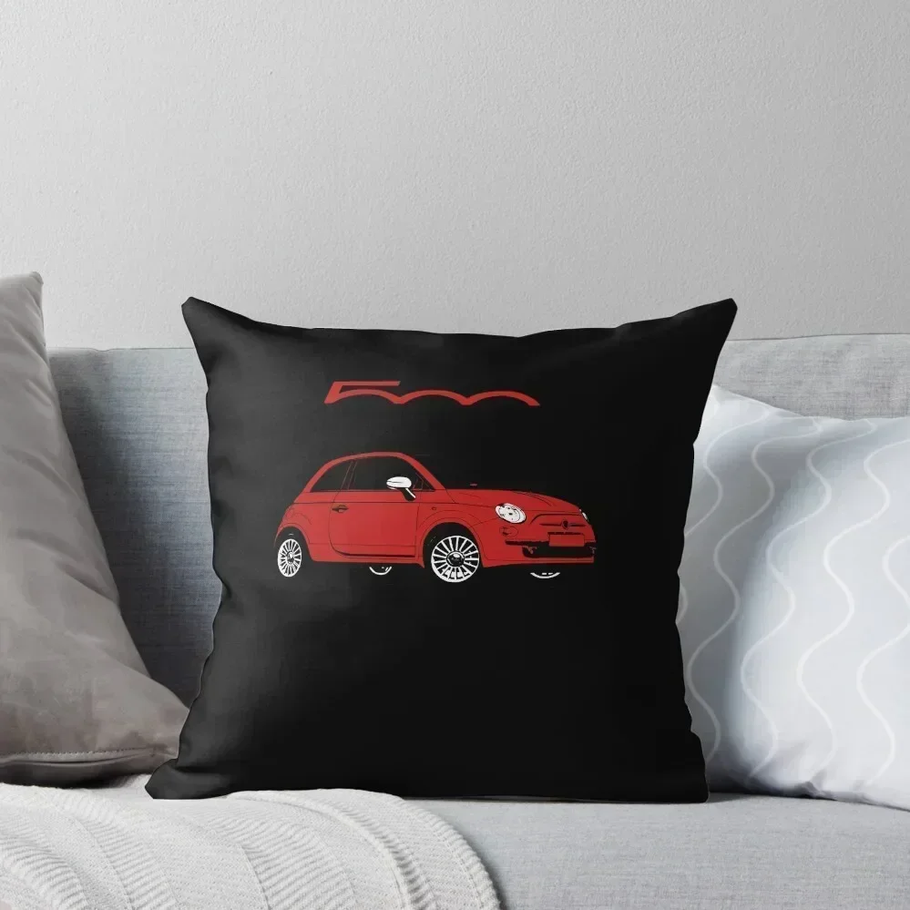 Fiat 500 Red and white Throw Pillow Pillow Case Custom Cushion Photo pillow