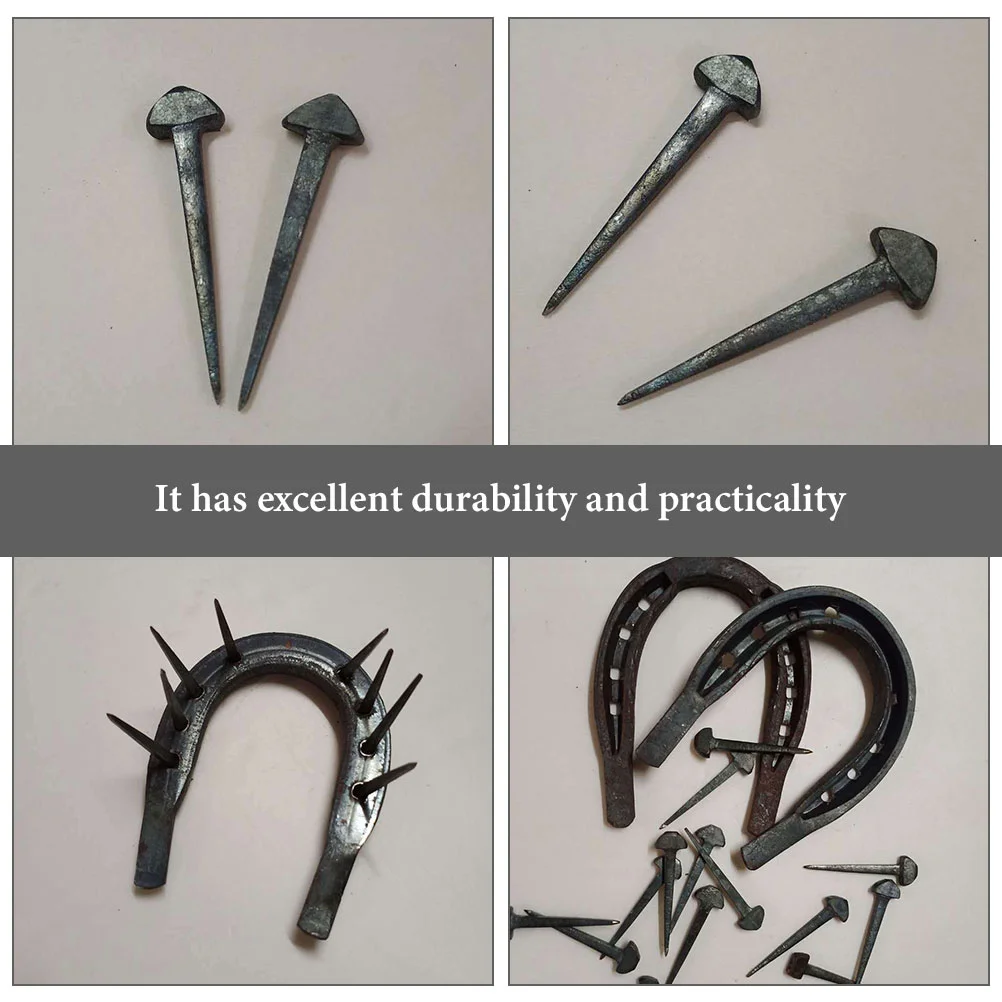 50 Pcs Equipment Hoof Nail Accessory Compact Horse Replaceable Iron Sturdy Nails